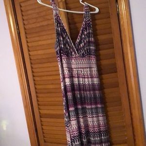 Multi-colored maxi dress